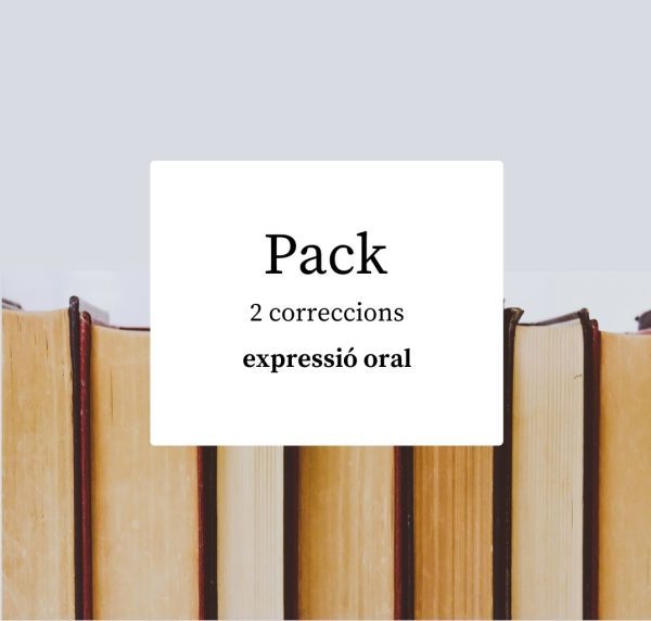 Pack 2 correccions expressió oral (errades + suggeriments + exemples + recursos)