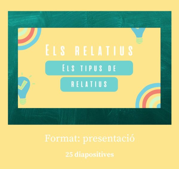 Presentació Tipus de relatius