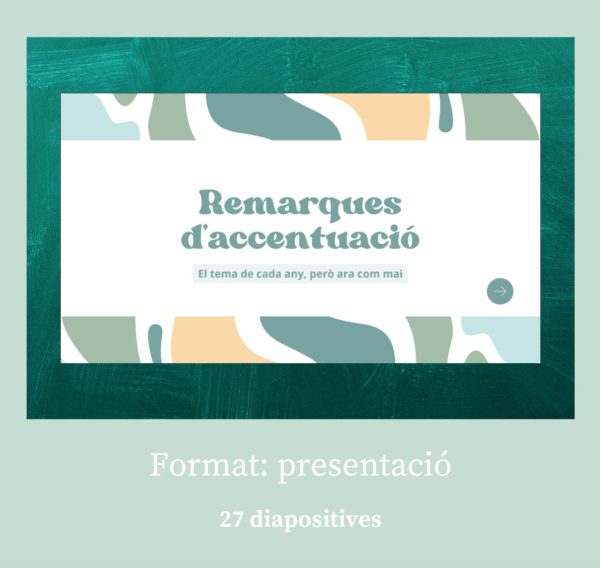 Presentació Remarques d'accentuació